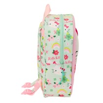 School Bag Hello Kitty Green Pink 22 x 27 x 10 cm 3D