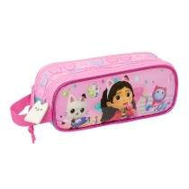 Trousse Fourre-Tout Double Gabby's Dollhouse Party Rose 21 x 8 x 6 cm