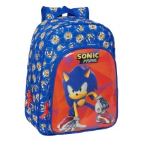 Schulrucksack Sonic Prime Blau 26 x 34 x 11 cm