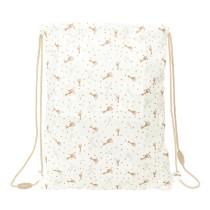 Rucksacktasche mit Bändern Sophie la Girafe Beige 26 x 34 x 1 cm