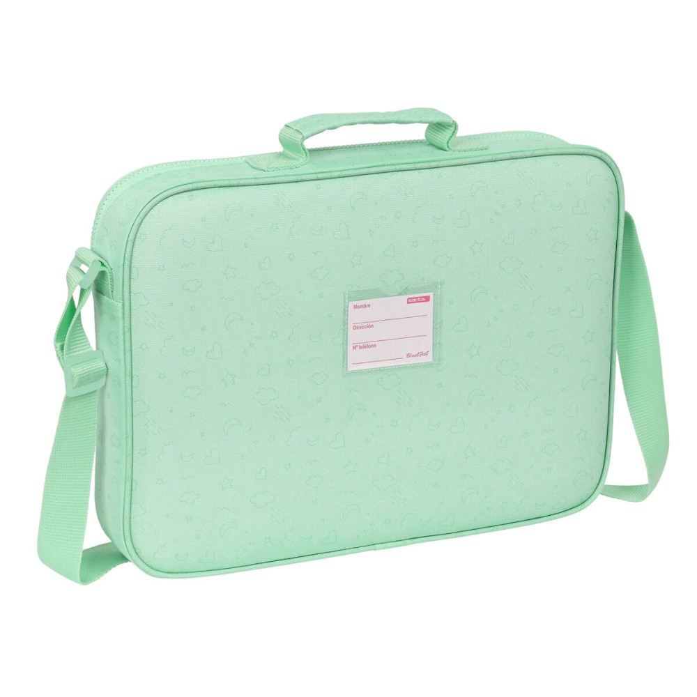 Cartable d'école BlackFit8 Moon Vert 38 x 28 x 6 cm