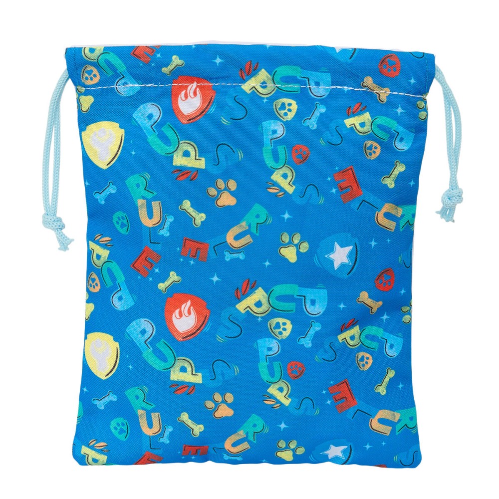 Sac pour snack The Paw Patrol Pups rule Bleu