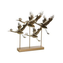 Deko-Figur DKD Home Decor Gold Vogel 64 x 9 x 51 cm 64 x 8,6 x 51 cm