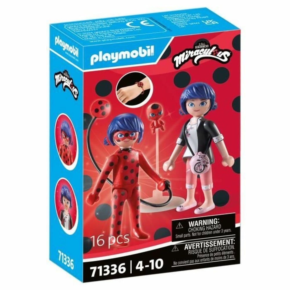 Playset Playmobil 71336 Miraculous: Marinette & Ladybug 16 Pieces