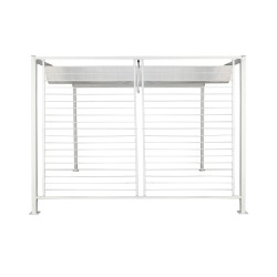 Pergola DKD Home Decor Blanc 296 x 296 x 225 cm Acier