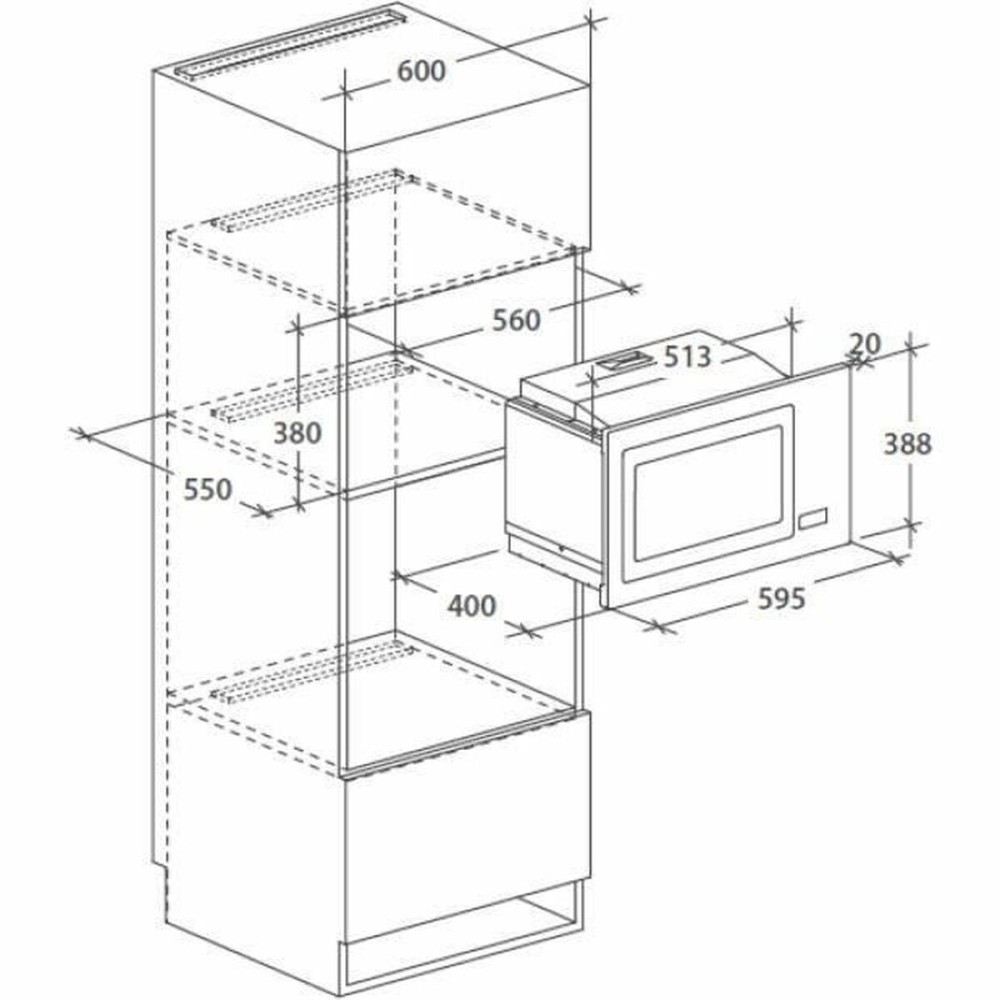 Microwave Rosieres RMG28DF 900 W 28 L