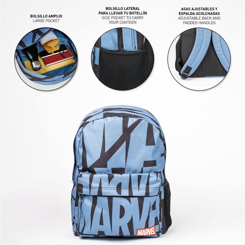 Lässiger Rucksack Marvel Blau 32 x 4 x 42 cm