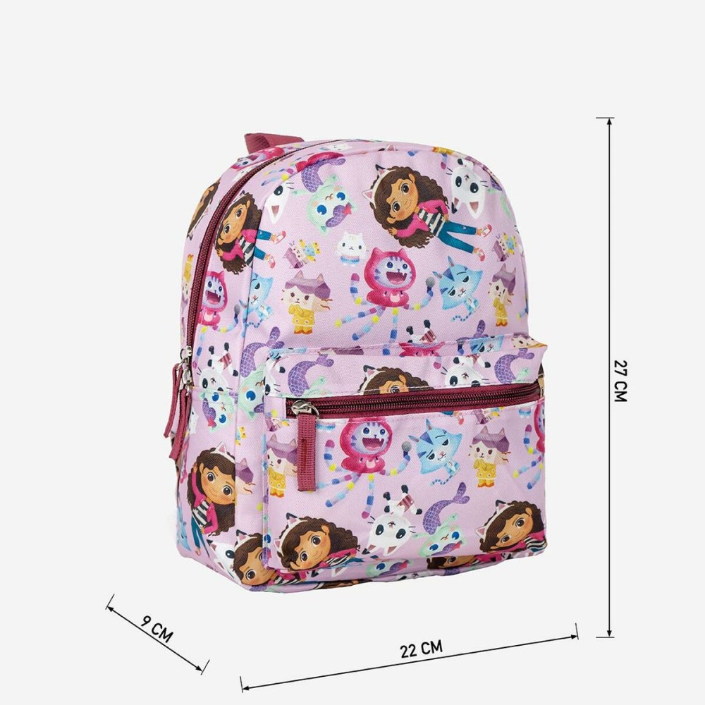 School Bag Gabby's Dollhouse Pink 22 x 27 x 9 cm