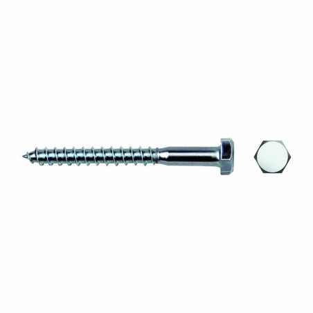 Index screw CELO DIN 571 50 mm Ø 6 mm Hexagonal Galvanised (250 Units)