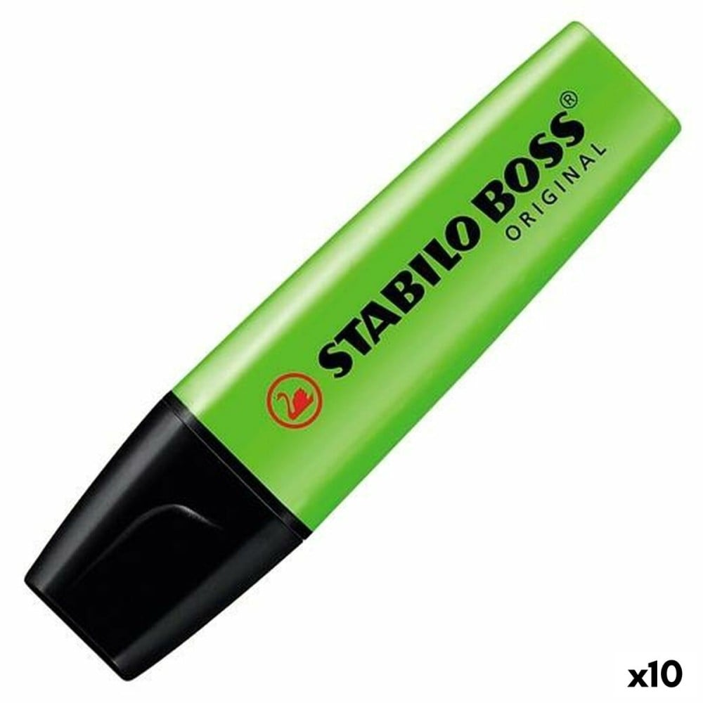 Highlighter Stabilo Lime (10 Units)