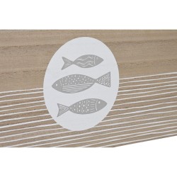 Boîte Décorative DKD Home Decor Naturel Bois MDF Spirales méditerranéen 50 x 40 x 22,5 cm