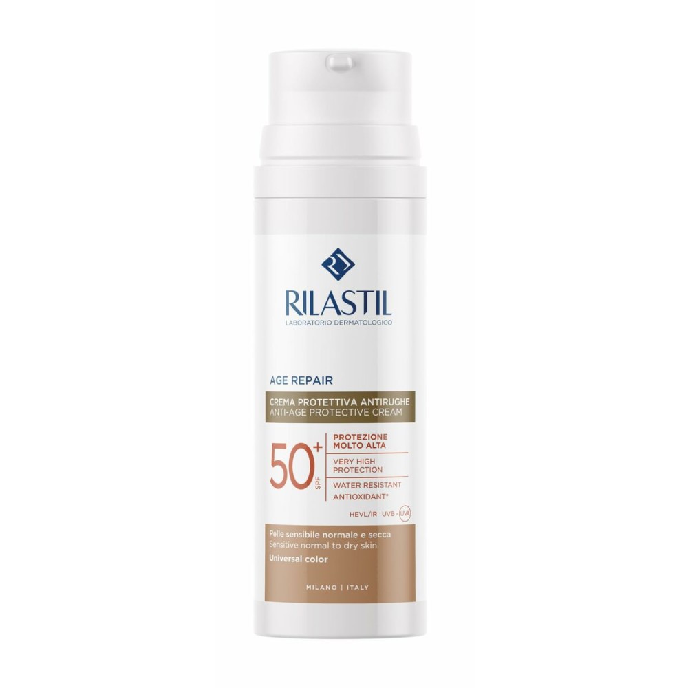 Crème Solaire Avec Couleur Rilastil Age Repair SPF 50+ 50 ml Anti-âge