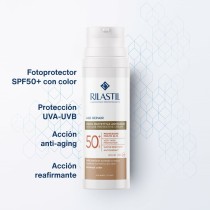 Sonnenschutz mit Farbe Rilastil Age Repair SPF 50+ 50 ml Anti-Aging