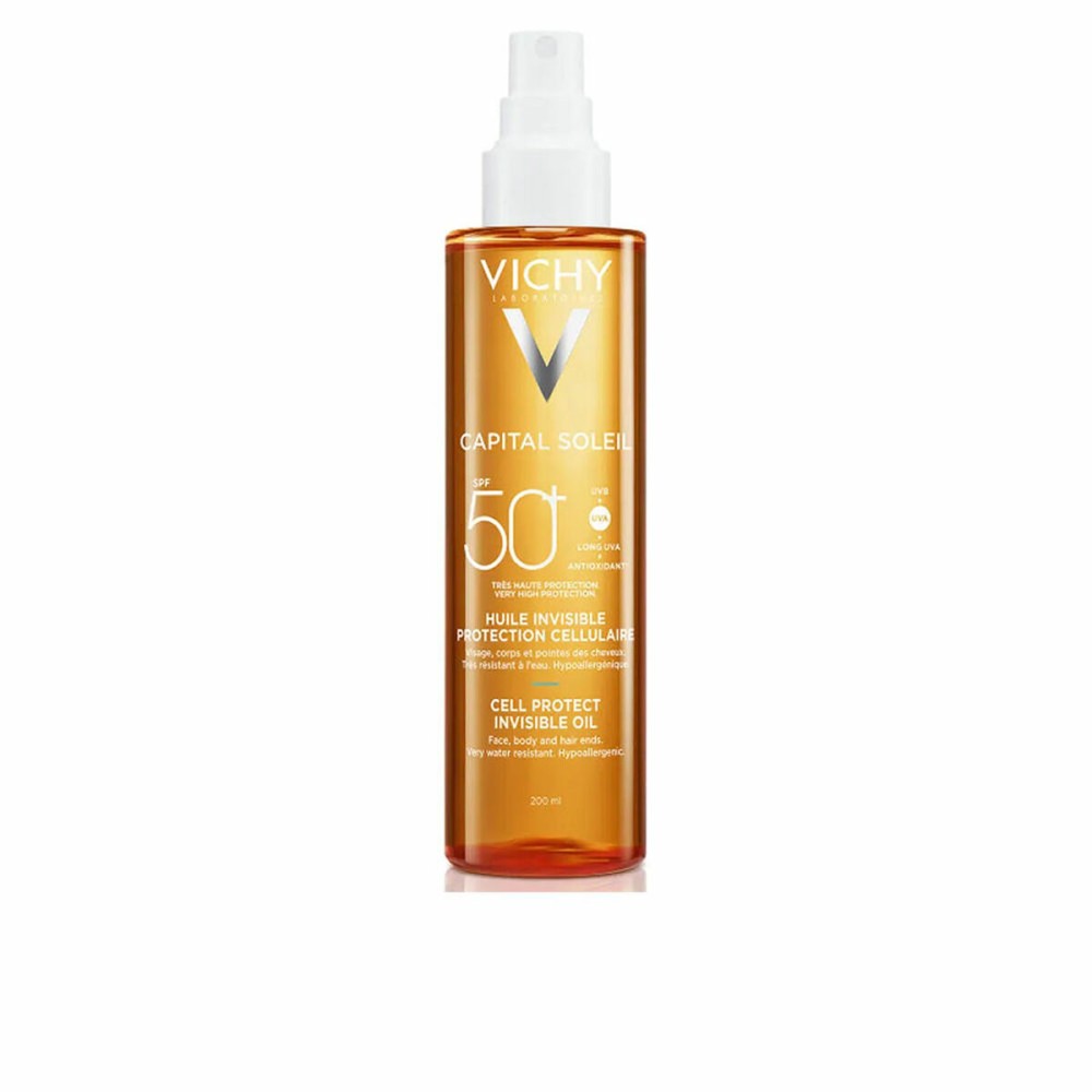 Huile Solaire Vichy Capital Soleil Spf 50 200 ml Invisible