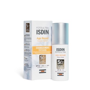 Sonnenschutzcreme für das Gesicht Isdin Fusion Water Magic Glow Spf 50 50 ml