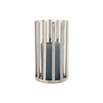 Candleholder Home ESPRIT Silver Crystal Steel 12 x 12 x 20 cm