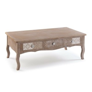 Table Basse Versa Lyra Bois de paulownia Bois MDF 60 x 41 x 110 cm