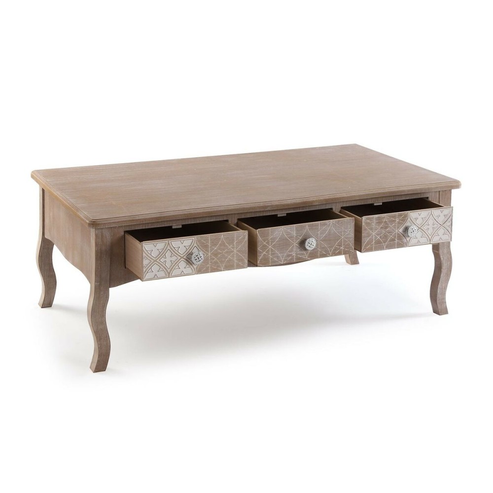 Centre Table Versa Lyra Paolownia wood MDF Wood 60 x 41 x 110 cm