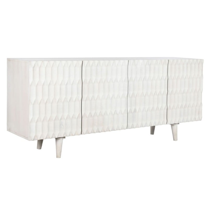 Buffet DKD Home Decor 177 x 40 x 75 cm Blanc Bois de manguier