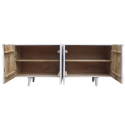 Buffet DKD Home Decor 177 x 40 x 75 cm Blanc Bois de manguier