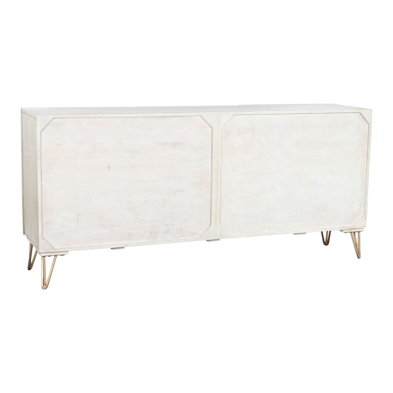 Buffet DKD Home Decor 160 x 38 x 75 cm Doré Bois Blanc Marron Clair