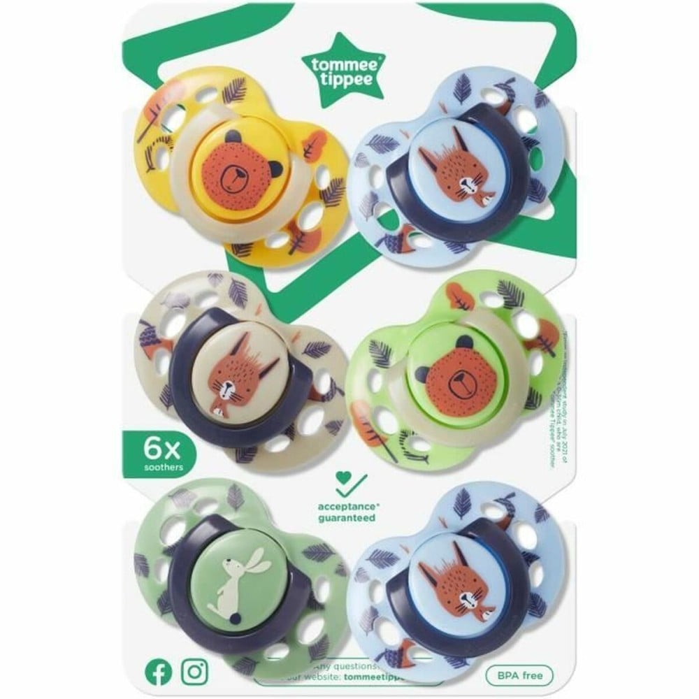 Pacifier Tommee Tippee 6 Units (6 Units) (6 Pieces)