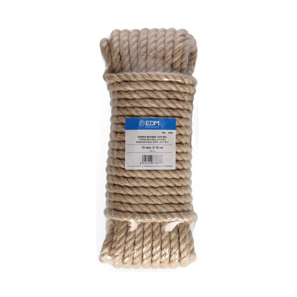 écheveau tressé EDM 87867 Naturel Jute 15 m