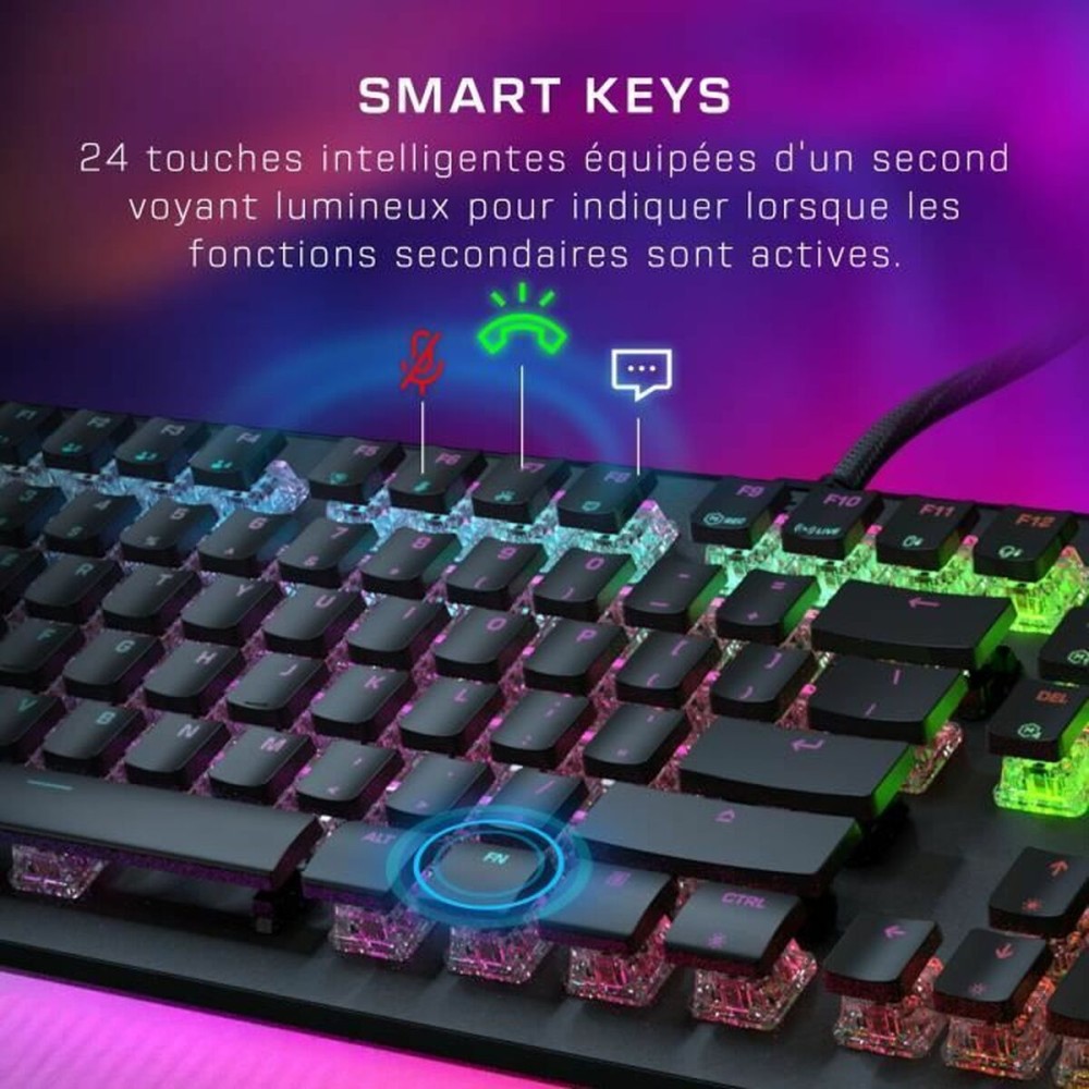 Clavier Turtle Beach Vulcan II Max Noir Français AZERTY