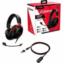 Headphones with Microphone HyperX Cloud III Black