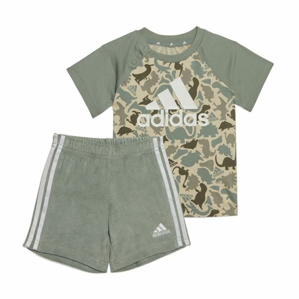 Ensemble de Sport pour Bébé Adidas Multicouleur Camouflage Dinosaures