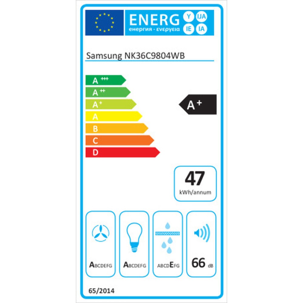 Conventional Hood Samsung NK36C9804WBUR Black