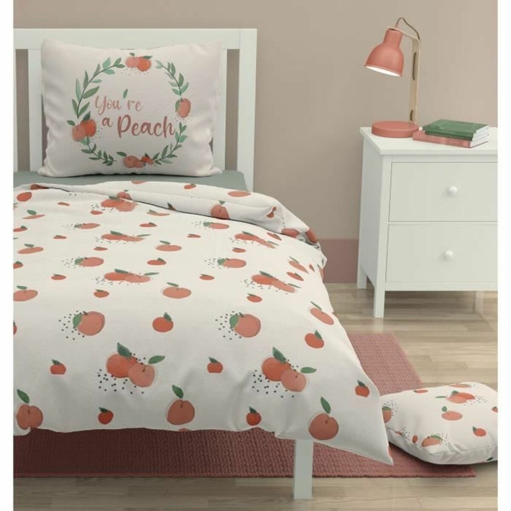 Bettbezug-Set Roupillon peach 140 x 200 cm Weiß 2 Stücke