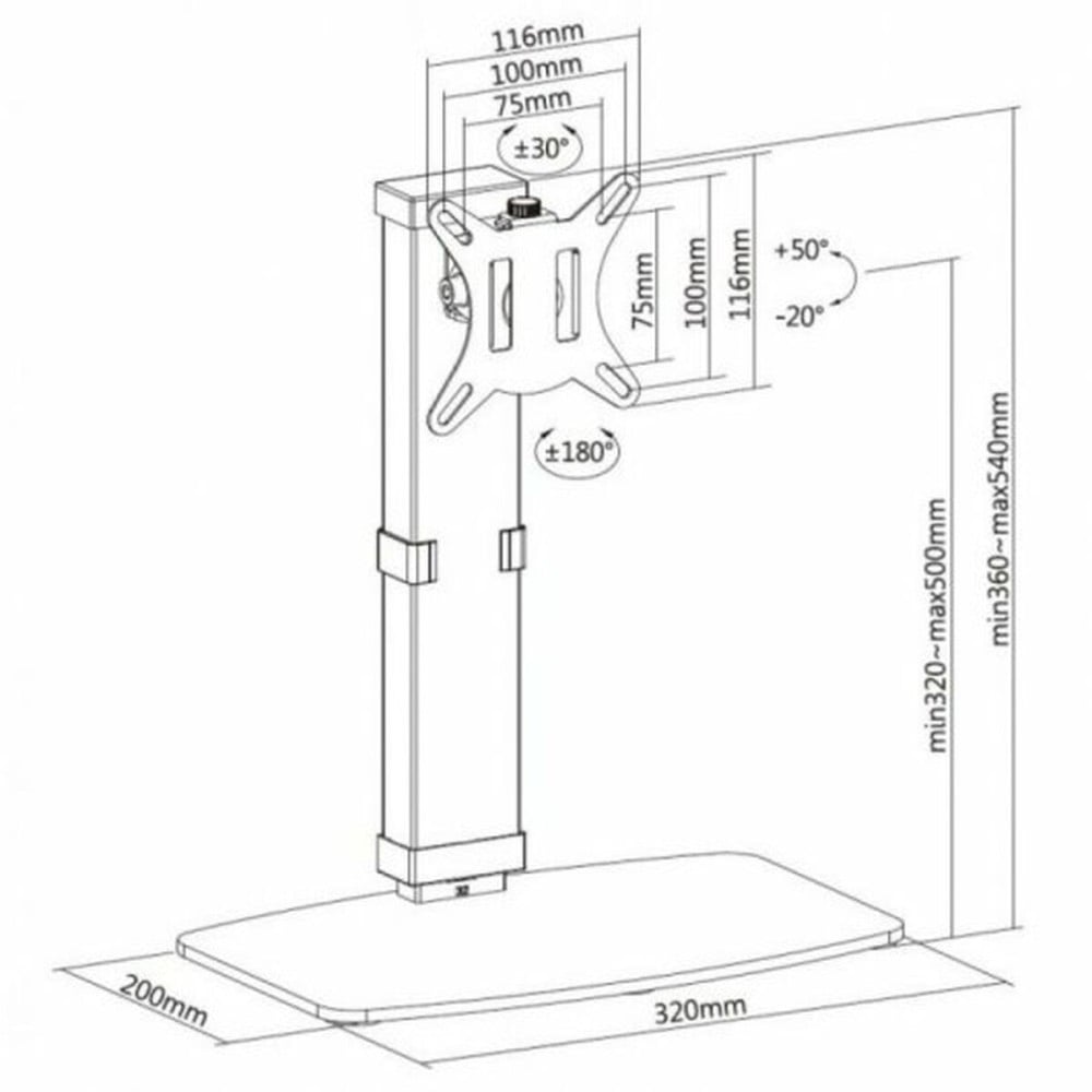 Bildschirm-Träger für den Tisch Equip 65012607101 32"