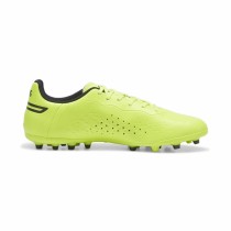 Chaussures de Football Multi-crampons pour Adultes Puma King Match MG Jaune Noir