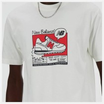 T-shirt à manches courtes homme New Balance MT41593 SST Blanc (XL)