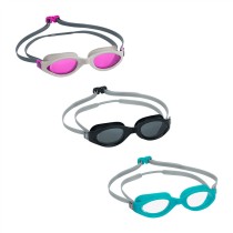 Bestway Silikon-Schwimmbrille für Erwachsene, Antibeschlag-Spiegel, verschiedene Farben, +14 Jahre, Strand und Pool 21066