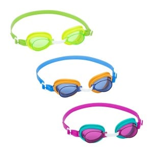 Bestway Lunettes de Natation en Silicone Junior Anti-buée Couleur Aléatoire +7 Ans Plage et Piscine 21065