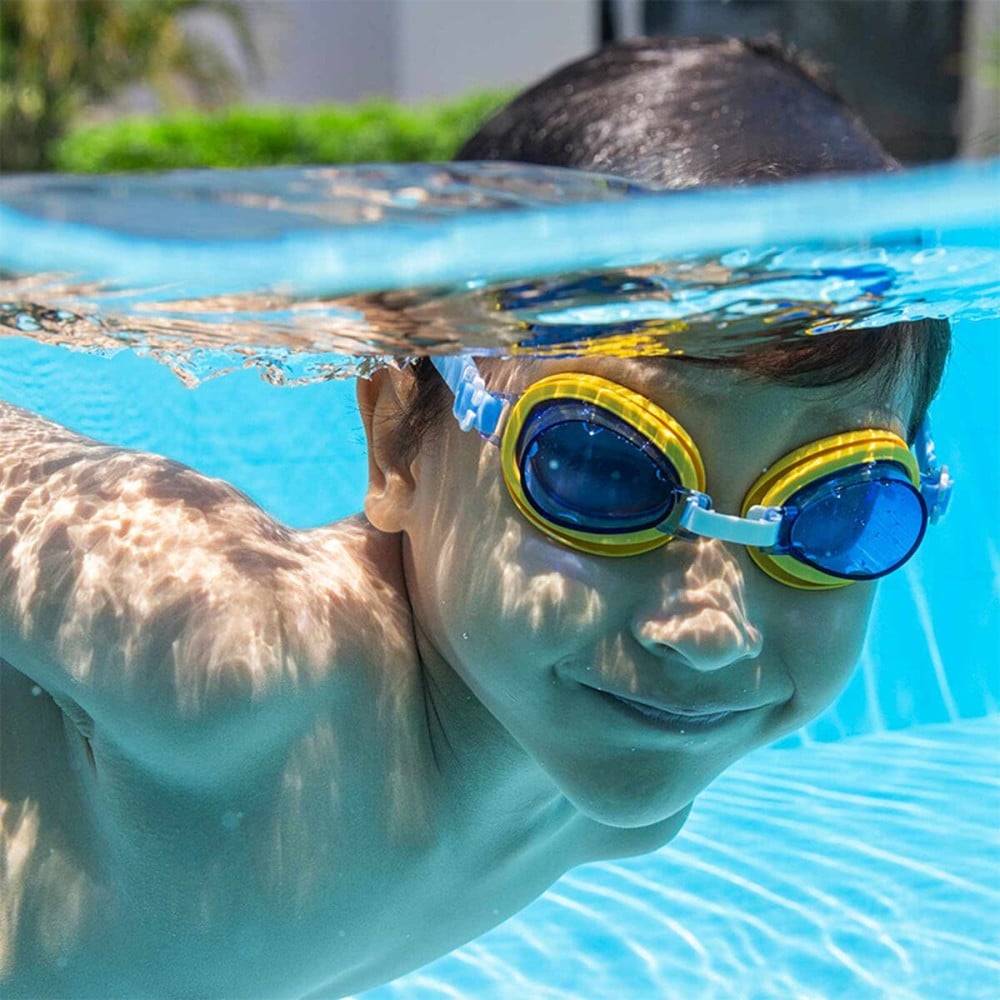 Bestway Silikon-Schwimmbrille Junior Anti-Beschlag Farbe Sortiert +7 Jahre Strand und Pool 21065