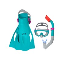 Diving Goggles with Snorkle and Fins Bestway 41-46 Adult (1 Unit)