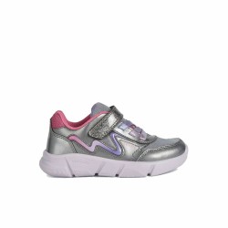 Chaussures de Sport pour Enfants Geox Aril Gris Argenté