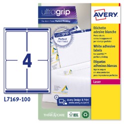 Etiquettes pour Imprimante Avery L7169 Blanc 100 Volets 99,1 x 139 mm (5 Unités)