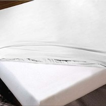 Fitted bottom sheet Hosteline IRIS White Double