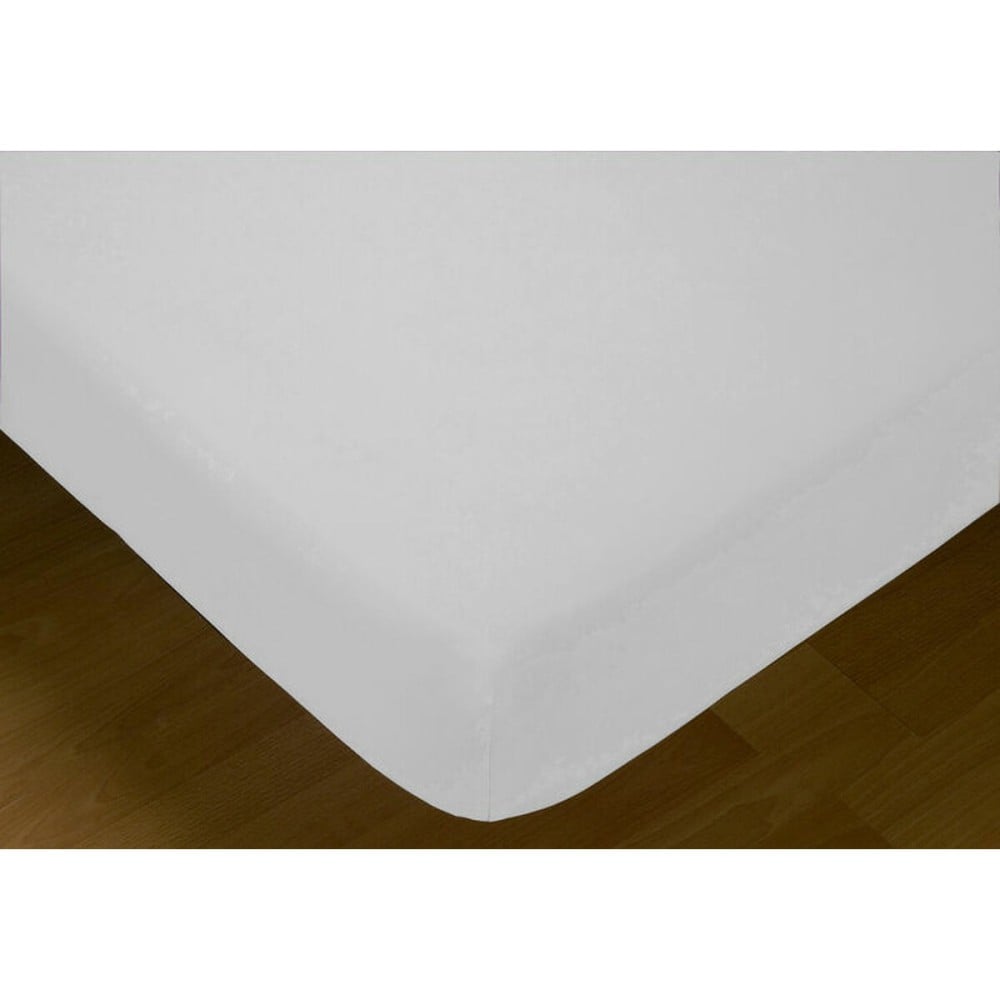 Drap housse Hosteline IRIS Blanc Lit king size