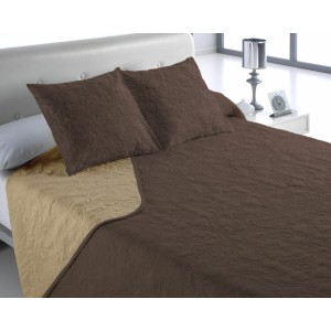 Bedspread (quilt) Hosteline VEGAS Brown Single (2 Pieces)