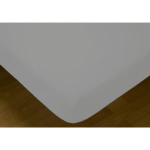 Fitted bottom sheet Hosteline MONACO LISO Pearl Gray Super king