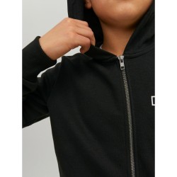 Sweat à capuche enfant Jack & Jones JCOSPACE LOGO SWEAT 12221210 Noir