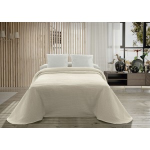 Steppdecke Hosteline PALMA Beige Einzelmatratze