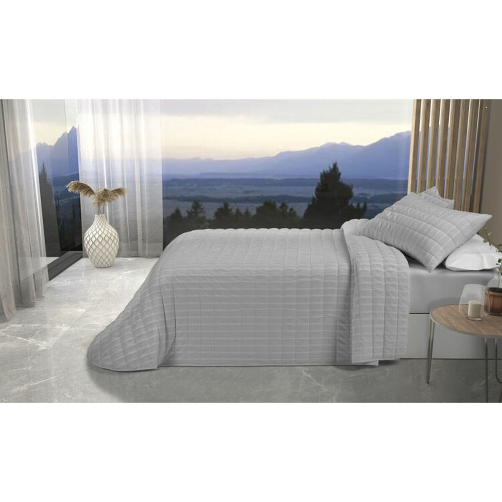 Bedspread (quilt) Pierre Cardin ONDAS Pearl Gray Double (3 Pieces)