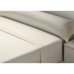 Jeu de draps D'Or CEBRA Beige Lit 1 persone Franela