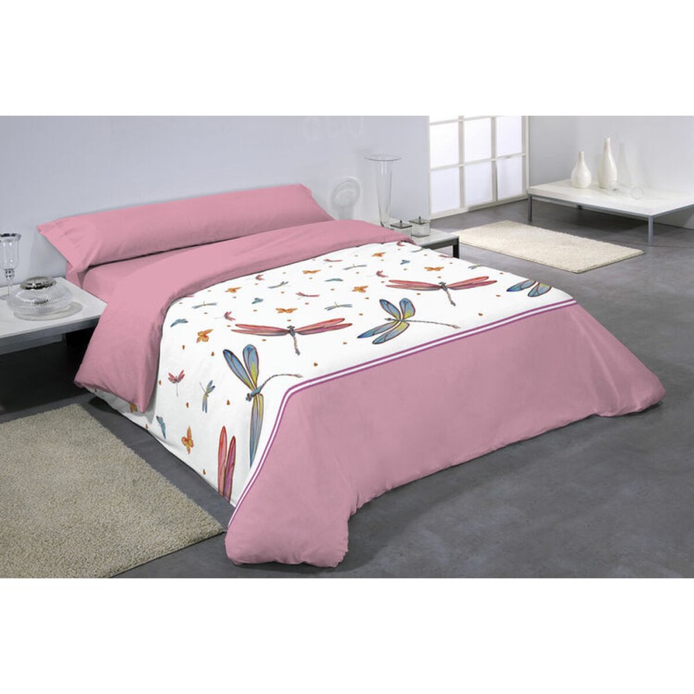 Duvet cover set Hosteline INSECTOS Pink Single 2 Pieces